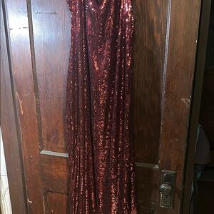 Red Sequin Gown